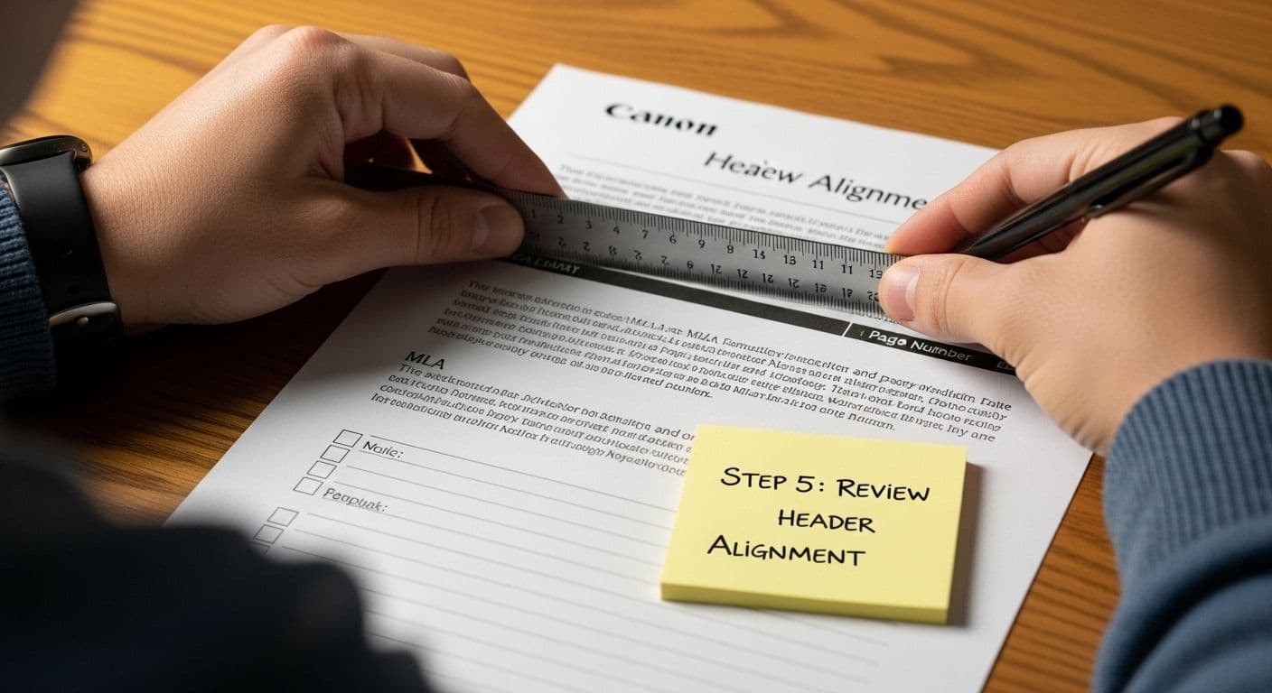 revisar alineación del encabezado